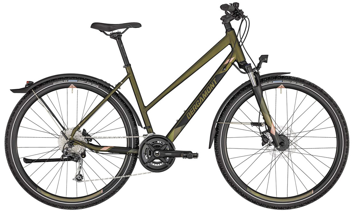 Фотографія Велосипед 28" BERGAMONT HELIX 6 EQ LADY (2020) 2020 Сіро-зелений 